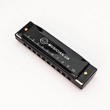 Губна гармоніка Musicality H10-BK _Harmonica (До) (Black) (губна гармошка) 25-08-16-33 фото