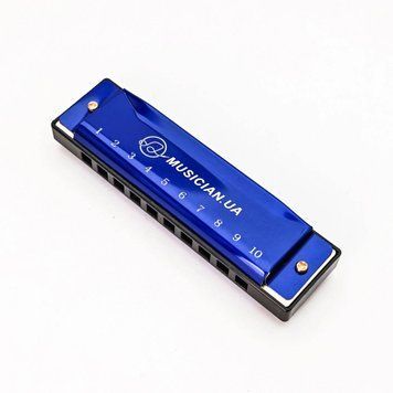 Губна гармоніка Musicality H10-BL _Harmonica (До) (Blue) (губна гармошка) 25-08-16-31 фото