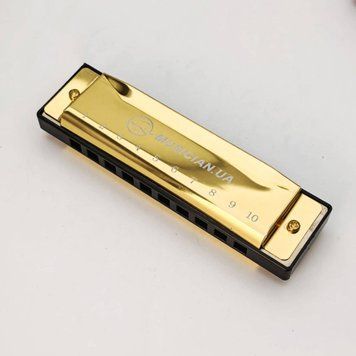 Губна гармоніка Musicality H10-GD _Harmonica (До) (Gold) (губна гармошка) 25-08-16-32 фото