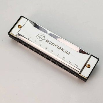 Губна гармоніка Musicality H10-SL _Harmonica (До) (Silver) (губна гармошка) 25-08-16-30 фото